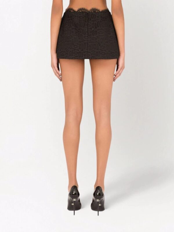 Dolce & Gabbana  lace-panel mini skirt - Image 4