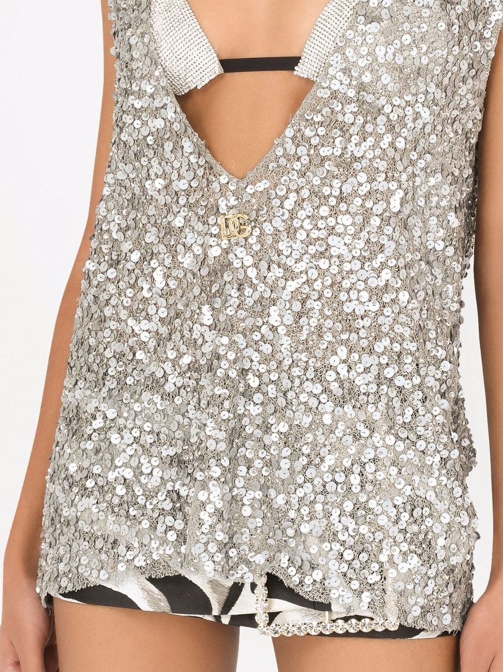 Dolce & Gabbana sequin-embellished sleeveless blouse - Image 5