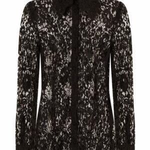 Dolce & Gabbana semi-sheer lace shirt
