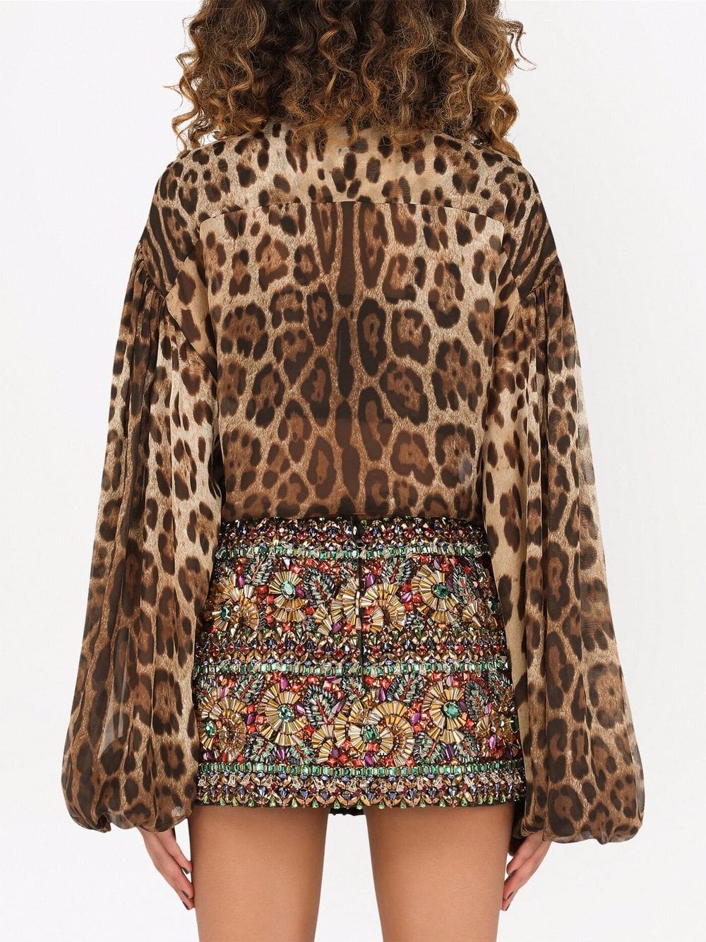 Dolce & Gabbana leopard-print chiffon shirt - Image 4