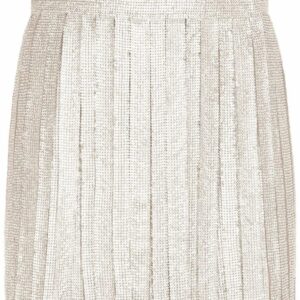 Dolce & Gabbana  rhinestone-embellished fringed mini skirt