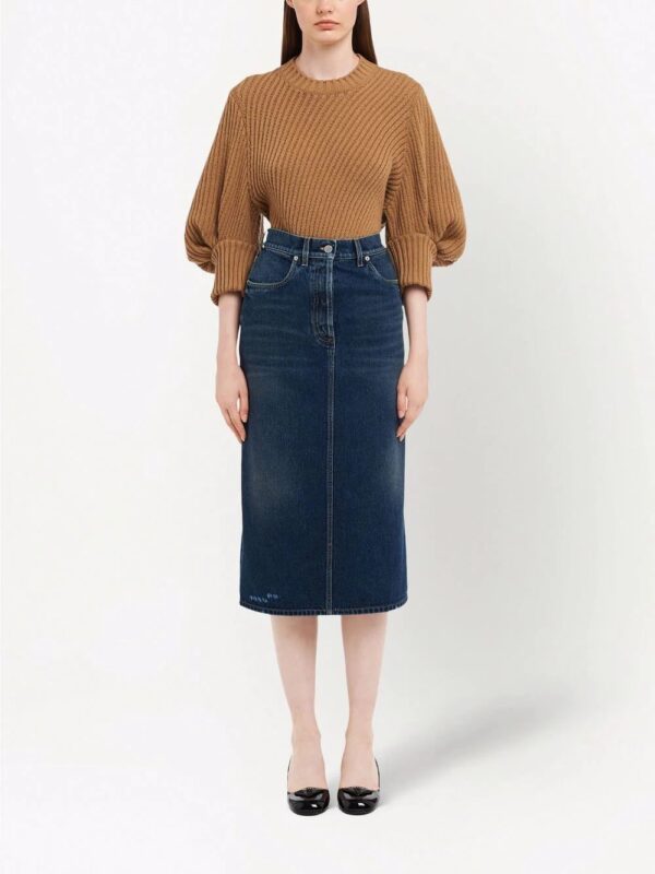 Prada  denim midi skirt - Image 2