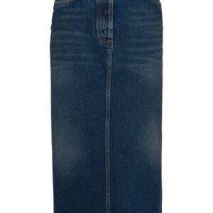 Prada  denim midi skirt