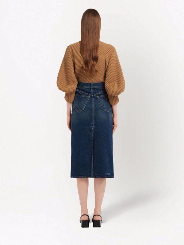 Prada  denim midi skirt - Image 4