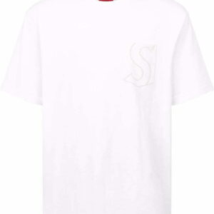 Supreme  laser cut S logo pocket T-shirt