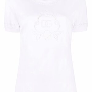 Dolce & Gabbana broderie-anglaise cotton T-shirt