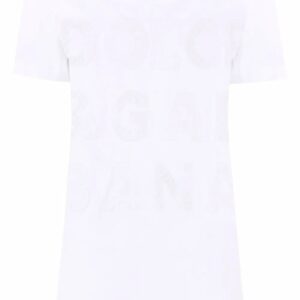 Dolce & Gabbana  openwork-logo cotton T-shirt