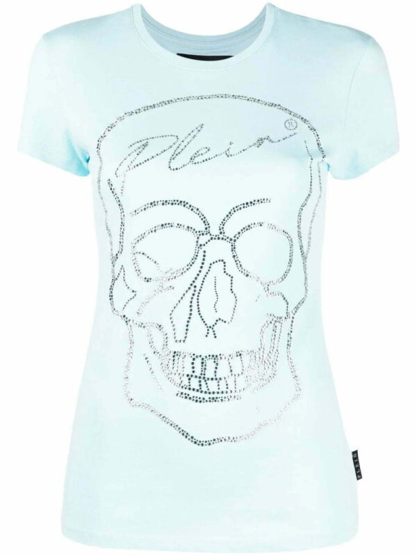 Philipp Plein  crystal skull cotton T-shirt