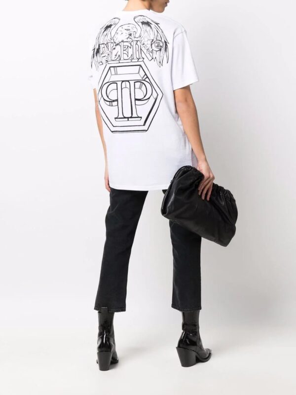 Philipp Plein  Hexagon eagle logo-print T-shirt - Image 2