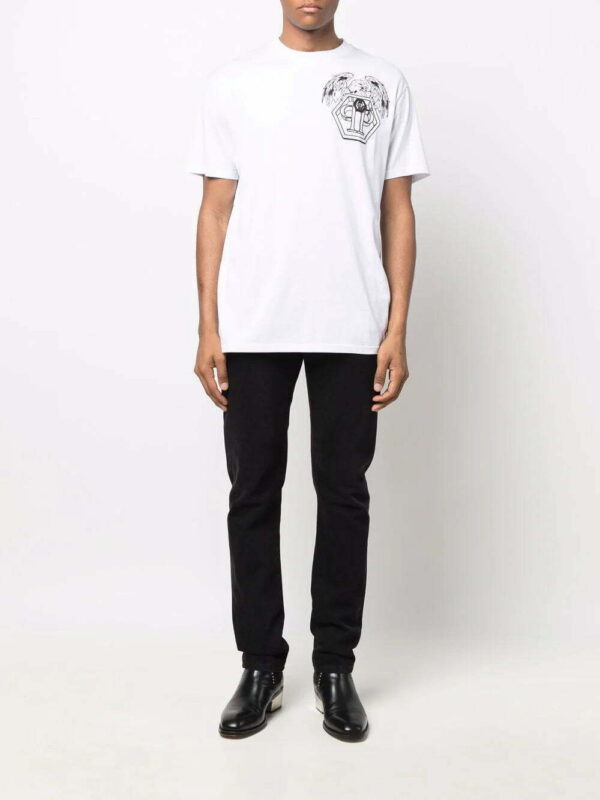 Philipp Plein  Hexagon eagle logo-print T-shirt - Image 4