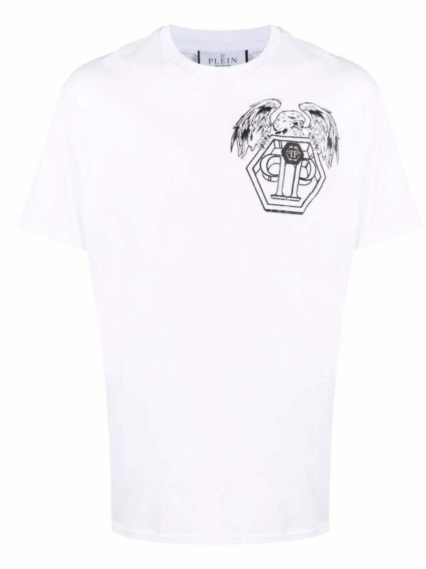 Philipp Plein  Hexagon eagle logo-print T-shirt