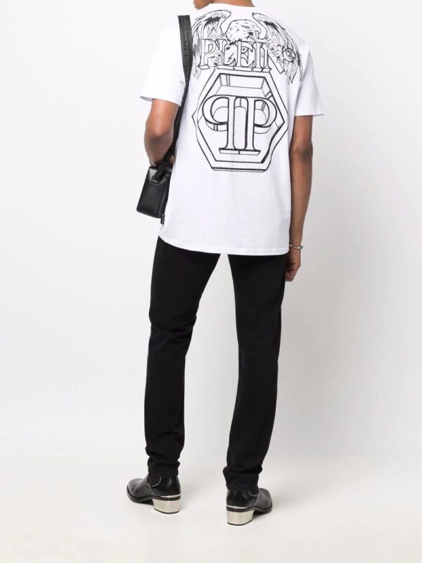 Philipp Plein  Hexagon eagle logo-print T-shirt - Image 3