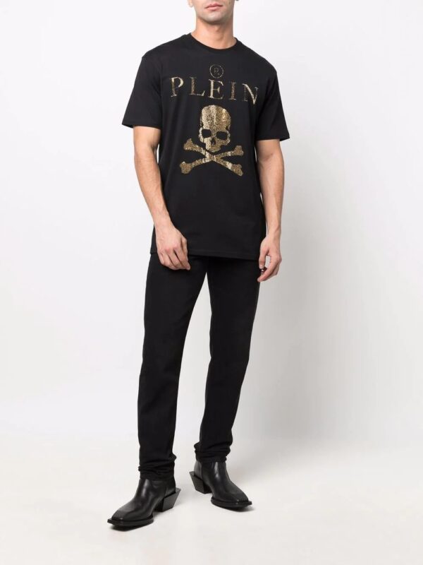 Philipp Plein  crystal-embellished T-shirt - Image 3