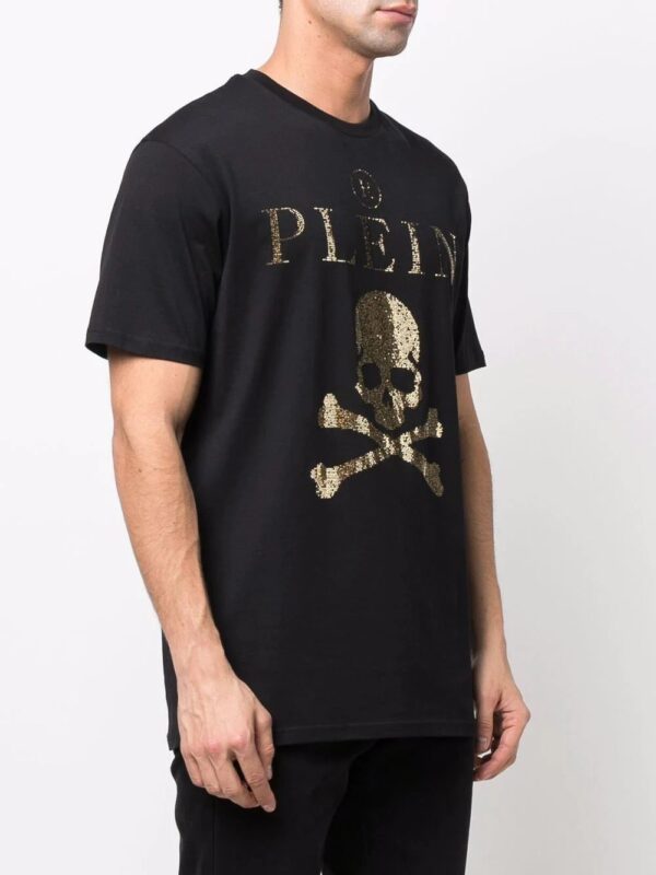 Philipp Plein  crystal-embellished T-shirt - Image 4