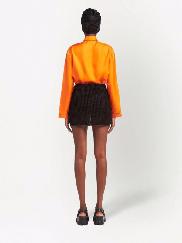 Prada  openwork knit mini skirt - Image 3