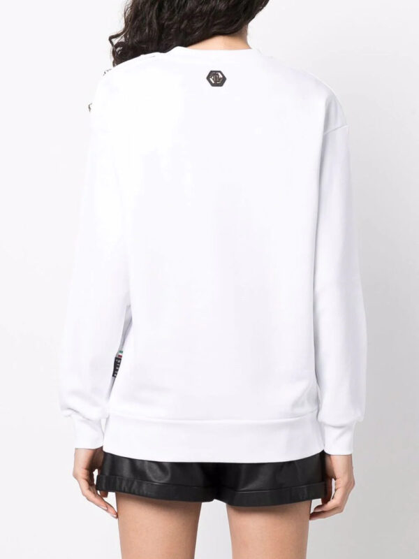 Philipp Plein  logo-print crew neck sweatshirt - Image 4
