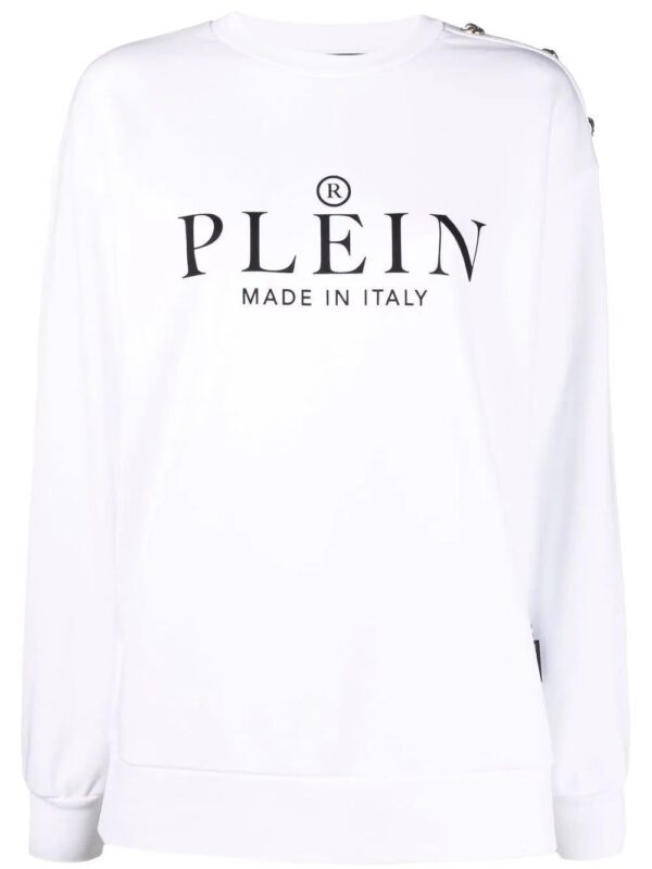 Philipp Plein  logo-print crew neck sweatshirt