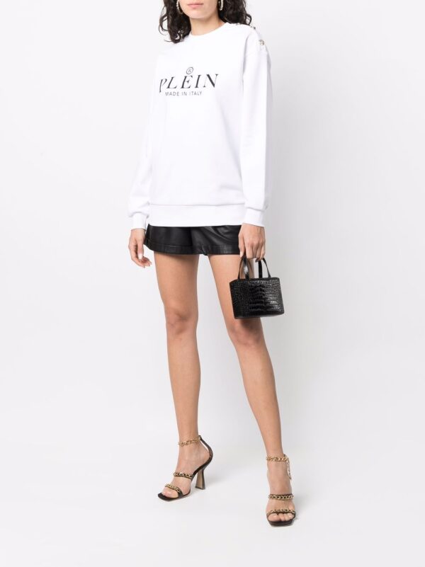 Philipp Plein  logo-print crew neck sweatshirt - Image 2