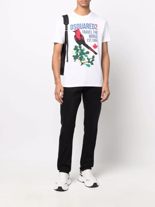 Dsquared2  graphic-print cotton T-shirt - Image 2