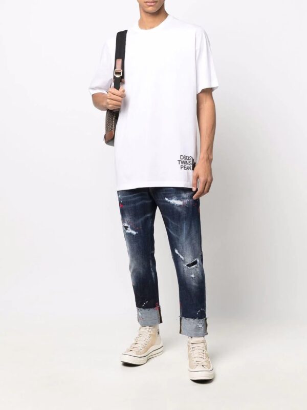Dsquared2  slogan print T-shirt - Image 2