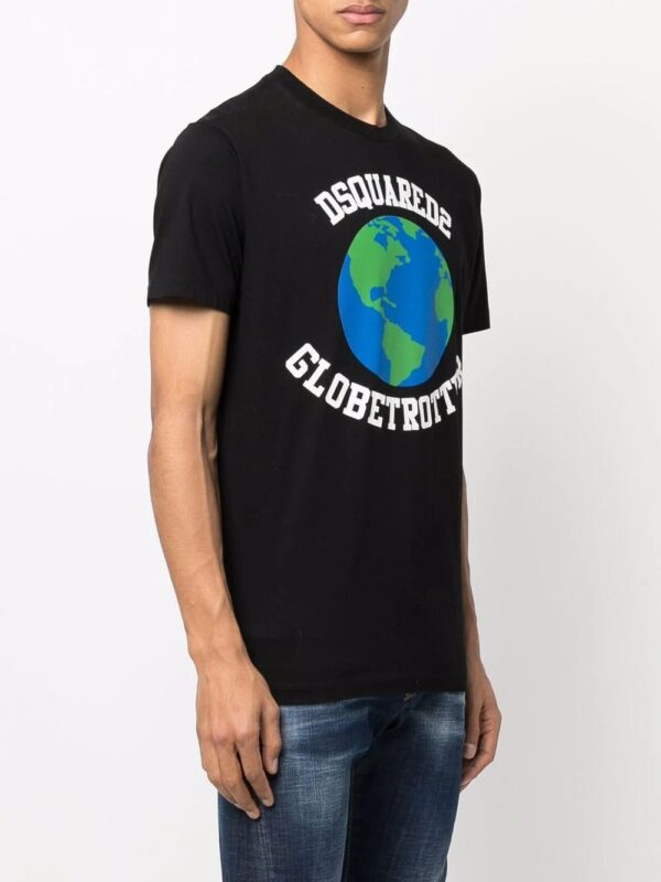 Dsquared2  Globetrotter logo-print T-shirt - Image 3