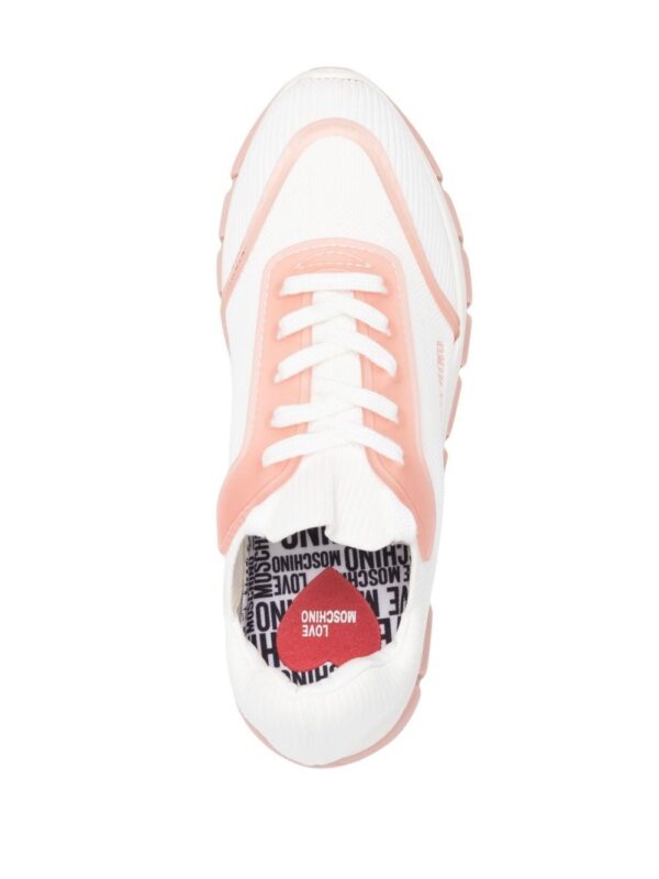 Love Moschino logo-print lace-up sneakers - Image 4