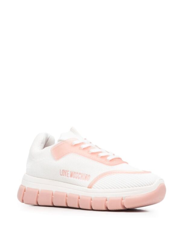 Love Moschino logo-print lace-up sneakers - Image 2