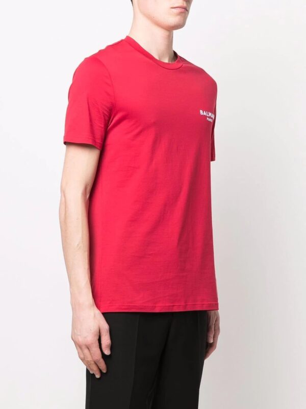 Balmain  logo-embroidered cotton T-shirt - Image 3