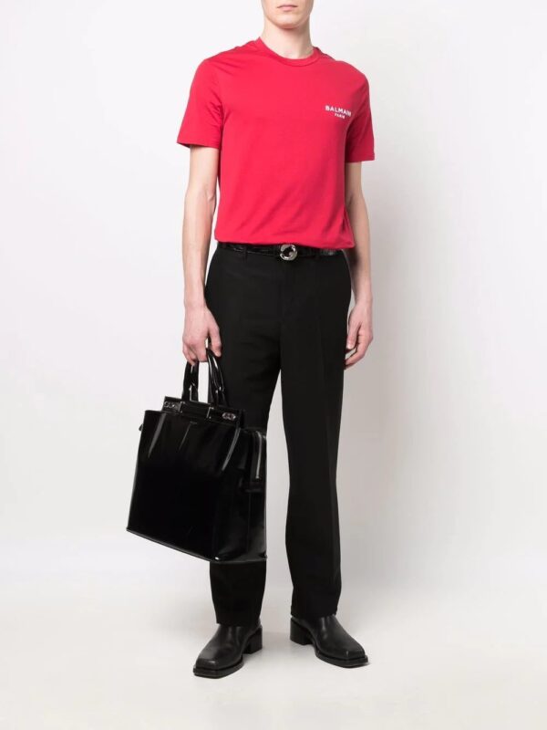 Balmain  logo-embroidered cotton T-shirt - Image 2