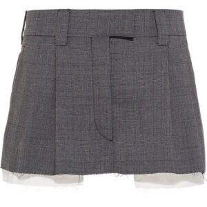 Miu Miu  Prince-Of-Wales check mini skirt