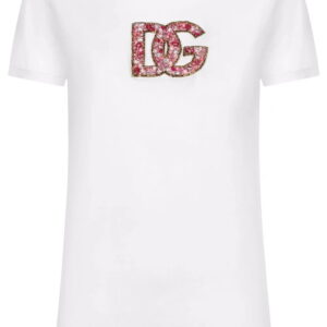 Dolce & Gabbana  crystal-embellished logo cotton T-shirt