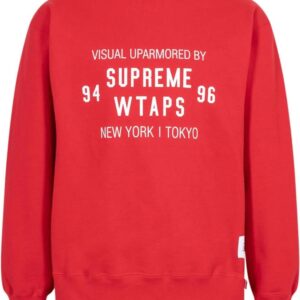 Supreme  xWTAPS crew neck sweatshirt