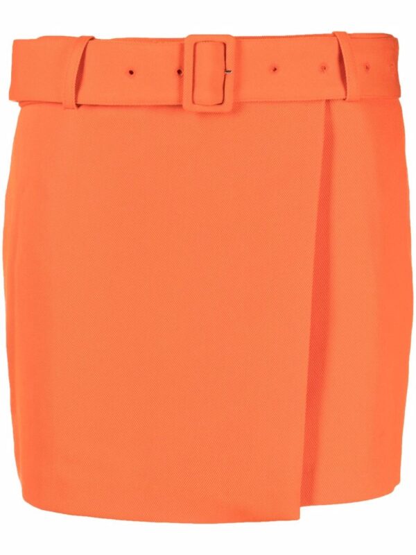 AMI Paris  high-waisted belted miniskirt