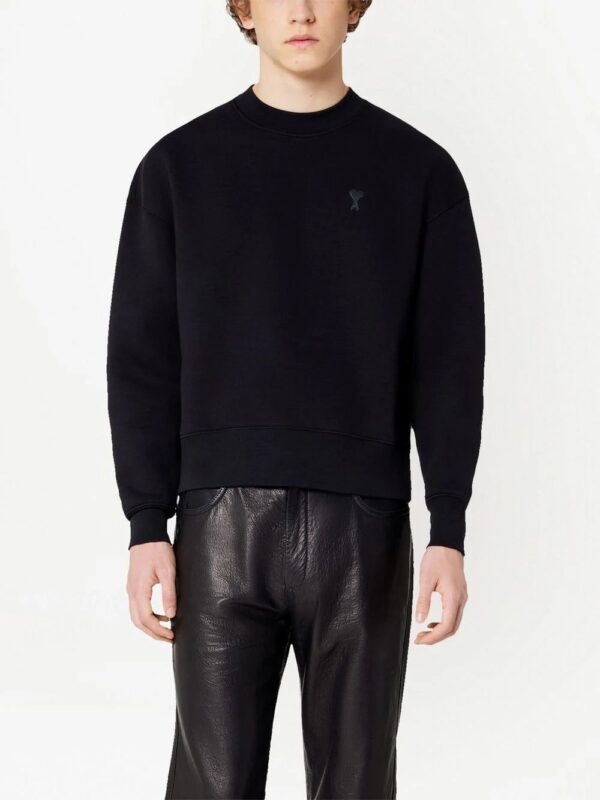 AMI Paris  Ami de Coeur fleece sweatshirt - Image 4