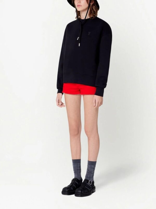 AMI Paris  Ami de Coeur fleece sweatshirt - Image 2