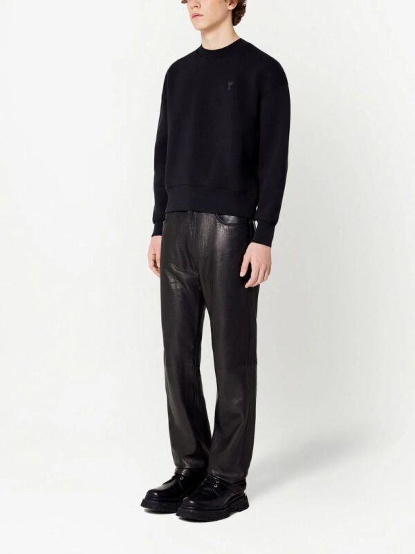 AMI Paris  Ami de Coeur fleece sweatshirt - Image 3
