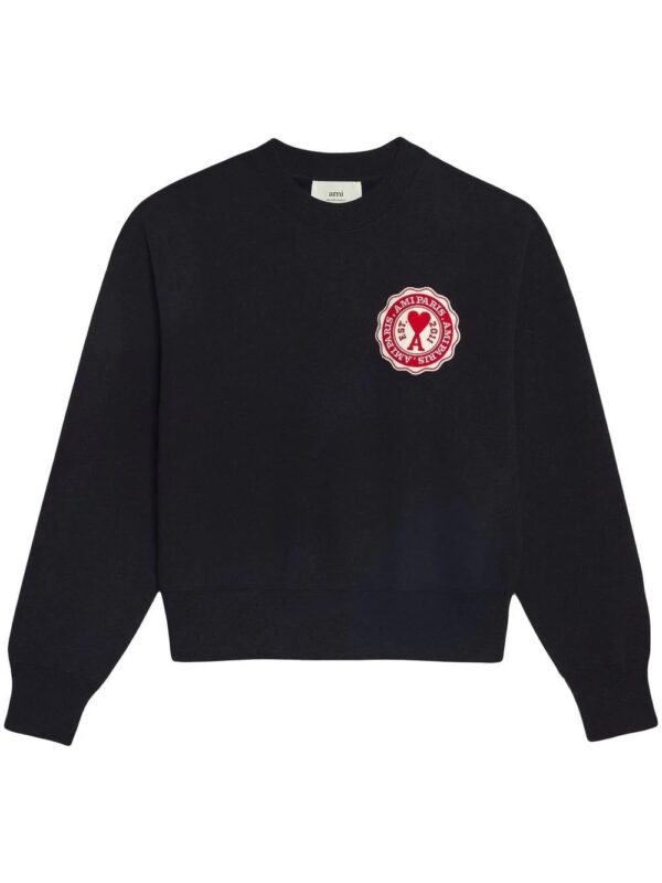 AMI Paris  Ami de Coeur monogram jumper