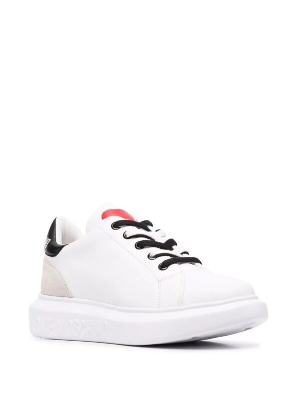 Love Moschino  heart motif leather sneakers - Image 2
