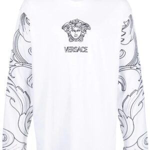 Versace  Barocco-sleeve medusa-print T-shirt