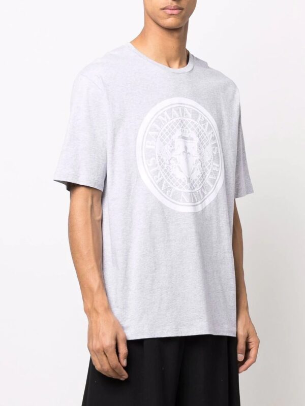 Balmain logo-print crewneck T-shirt - Image 3