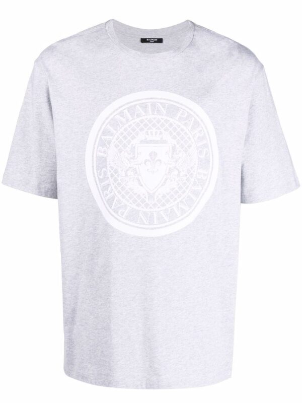 Balmain logo-print crewneck T-shirt