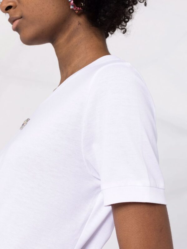 Dolce & Gabbana  crystal-embellished round-neck T-shirt - Image 3