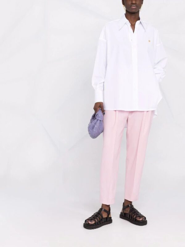 Dolce & Gabbana  logo-plaque oversized cotton shirt - Image 2