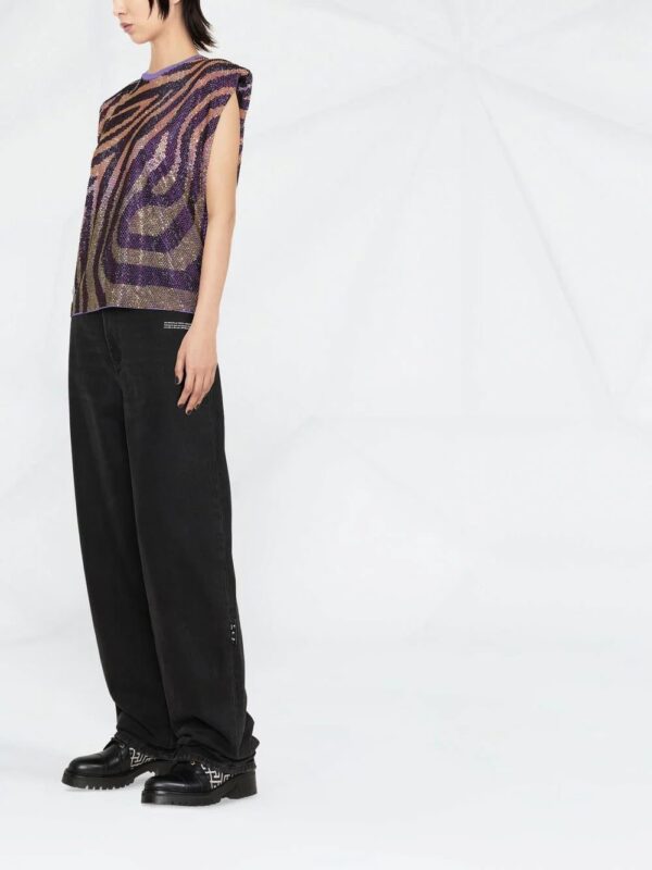Philipp Plein  crystal-embellished T-shirt - Image 3