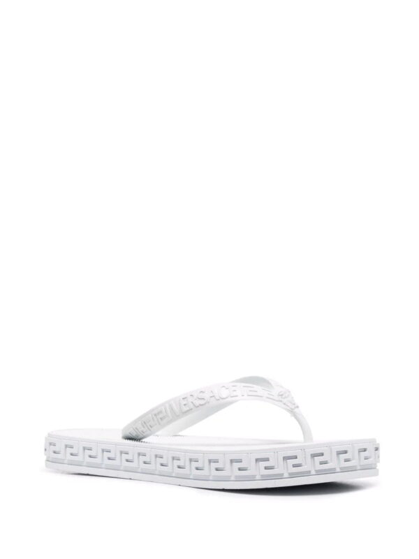 Versace  Greca-debossed flip flops - Image 2