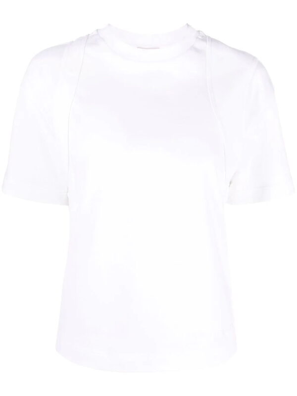 Alexander McQueen  seam-detailed cotton T-shirt