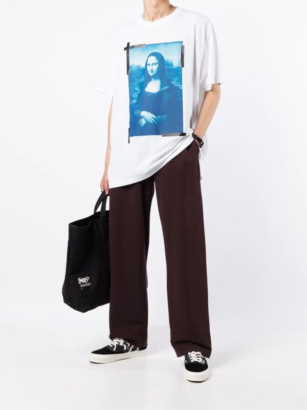Off-White  Monalisa-print cotton T-shirt - Image 2