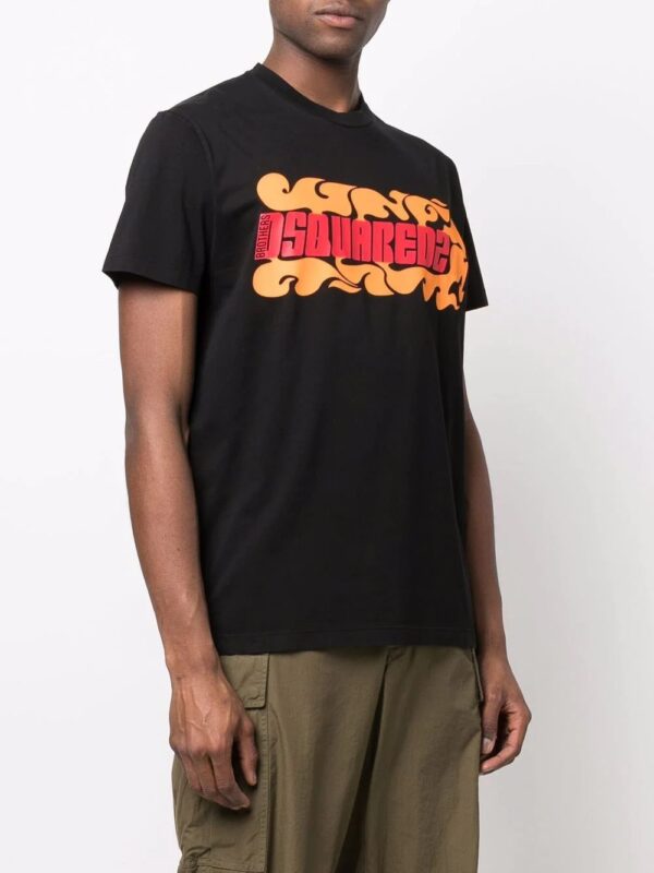 Dsquared2  Wave logo-print T-shirt - Image 3
