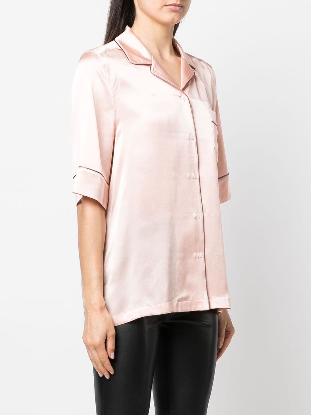 Dolce & Gabbana logo-embroidered pyjama-style shirt - Image 3