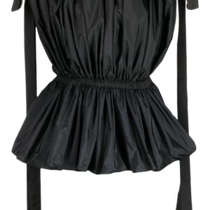 Alexander McQueen off-shoulder elasticated-waist top